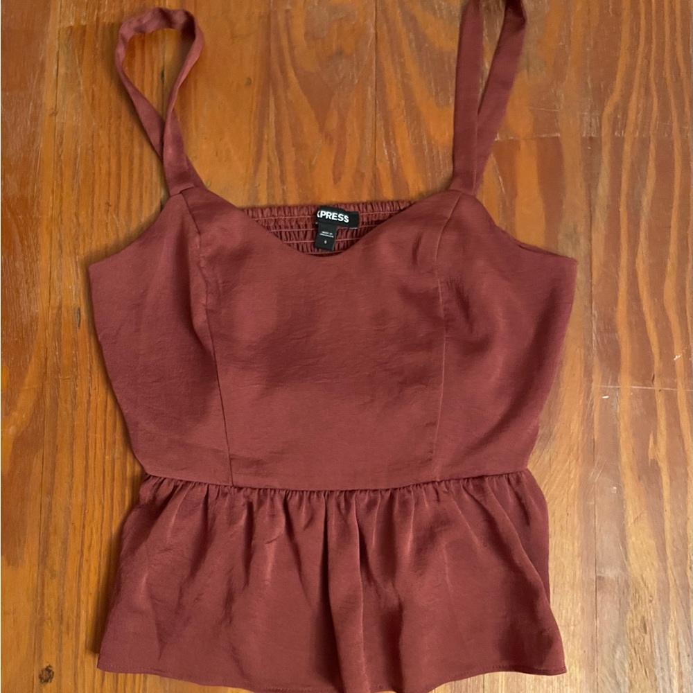 Express peplum tank